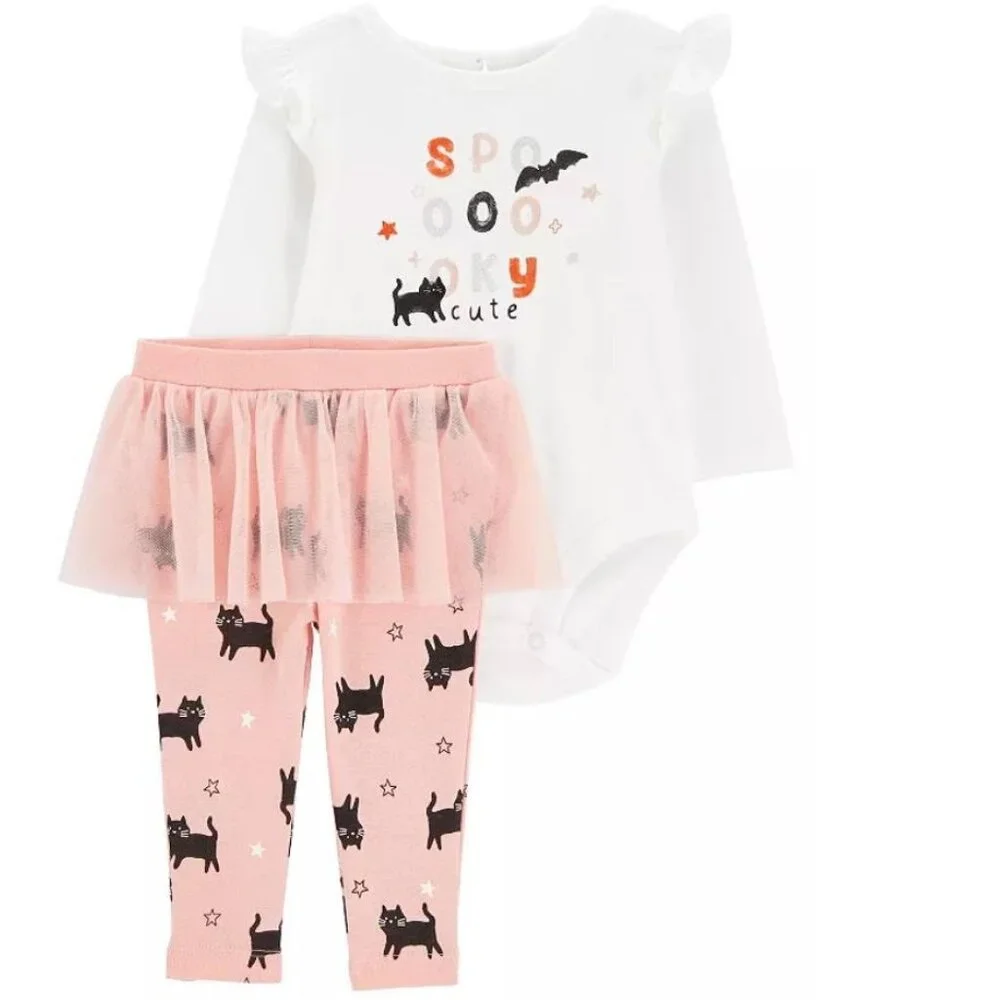 Girls 6 Pc Halloween Pajamas 24 mths/2T Minnie Mouse Peppa Pig Shirts & Pants